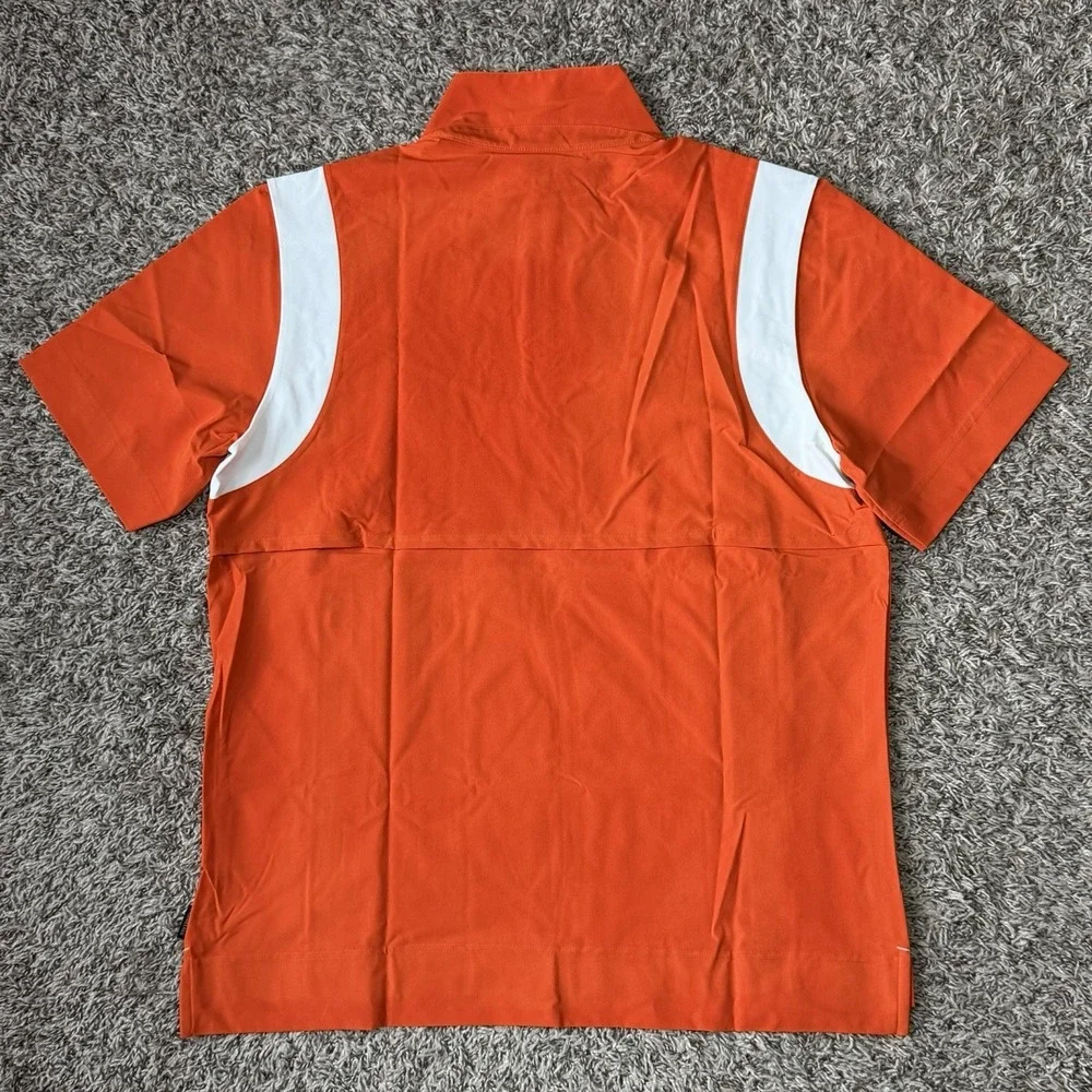 Nike Clemson Tigers Sideline Coaches Jacket Mens Large On-Field Zip Up Orange